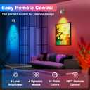 URTOM 6W RGBW Uplighting Indoor Color Changing Up Lights Indoor with Remote Dimmable LED Spot Lights for Home Aluminum Accent Lighting for Party Plant Decor with 5.9 FT Plug Cord, 2 Pack