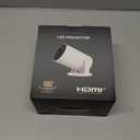 Mini Portable Projector 4K WiFi 6 BT 5.2 Upgraded Portable Projector Full HD Supported for Phone /PC /TV /HDMI /PS5 /Laptop Auto Keystone Home Theater 180 Rotation [Built-in App] White