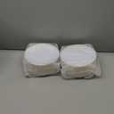 FOCUSLINE 100 Count Gold Plastic Plates 7 Inch, Disposable Heavy Duty Salad Dessert Plates, Premium Hard Plastic Plate Disposable with Gold Rim for Wedding Parties