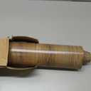 Oxdigi Vinyl Flooring Roll 53 sq.ft | 3'4"W x 16'5"L, PVC Leather-Like Linoleum Floor Covering, Waterproof Durable Heavy Vinyl, Easy to Install with Tape, Removable- No Adhesive Backing, Tan Brown