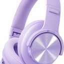 Picun B8 Headphones Wireless Bluetooth, 120H Bluetooth Headphone Over Ear with 3EQ Music Modes, Hands-Free Calls, Deep Bass Headphones for Travel Home Office Cellphone PC (Purple)