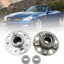 2 Pcs Front Wheel Bearing 2093300325 Compatible with Mercedes-Benz C-Class CLK-Class SLK-Class 2001-2010 C230 C240 C280 C32 C350 CLK320 CLK350 CLK500 CLK550 CLK55 SLK280 SLK300 SLK350 SLK55