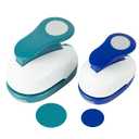 QIQQIKIN 2PCS Circle Cutter (1.5 inch+1 inch), Whole Hole Punch Shapes, Large Circular, Craft Punches for Paper Crafts Round Paper Journaling Handmade Cards, Gift Tags, Invitations, Scrapbook Supplies