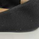 Amazon Essentials Women's Knit Ballet Flat (9 Wide, Black)