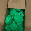 18 pcs Rubber Frogs for Kids, Cute Floating Squeaky Frog Bath Toy Mini Plastic Frogs for Cake Decoration Classroom Carnival Prizes Baby Shower Birthday Party Decoration