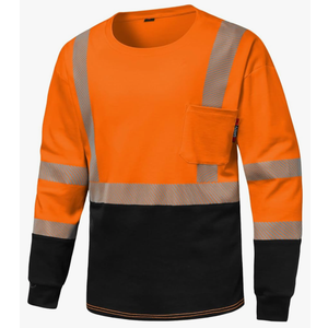 FR Shirt 6 oz Hi Vis Fire Resistant Flame Resistant Shirts for Men,Welding Shirt Cotton CAT2 Long-Sleeved Shirts, Small, Orange
