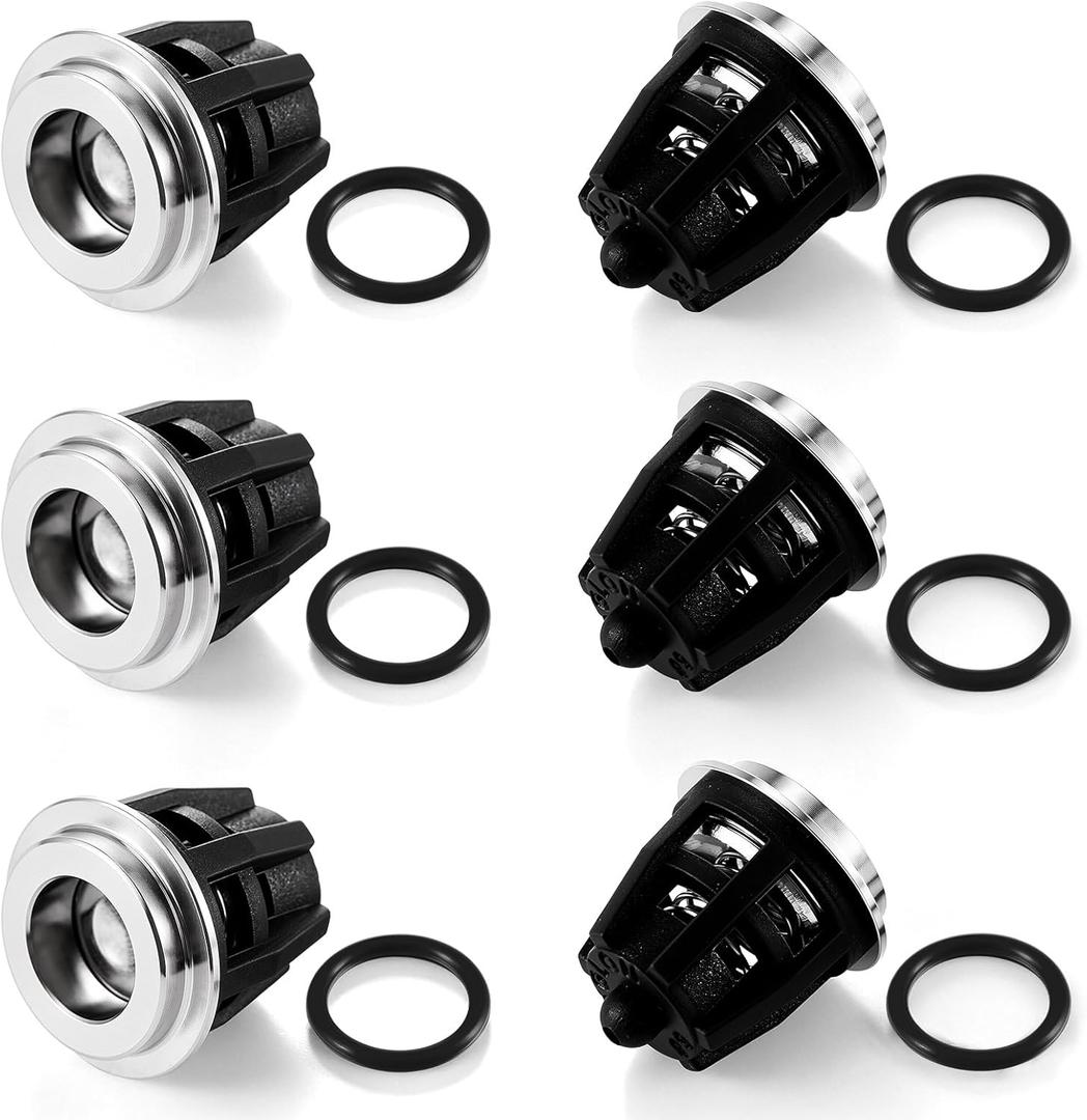 6 Pcs Pressure Washer Pump Check Valve Kit 1 K01 Replacement Valve Washer Bulk Rubber Inter Compatible with General Pump T1011 Ts1011 Ts1511 Ts2021 Ts2011 Ts1021 20 mm Series Pumps Tool