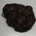 Short Curly Brown Halloween Cosplay Wig for Men (black)