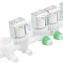 DC97-15459Q Washer Water Inlet Valve (OEM) Compatible with Samsung WA52A5500AC WA52A5500AV WA52A5500AW WA55A7300AE WA55CG7100AW WA49B5205AW WA51A5505AC WA51A5505AV WA55CG7100AV WA54CG7150ADA