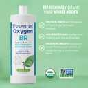 2 x Essential Oxygen Certified BR Organic Brushing Rinse, All Natural Mouthwash for Whiter Teeth, Fresher Breath, and Happier Gums, Alcohol-Free Oral Care, Peppermint, 32 Ounce