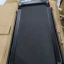 THERUN Walking Pad, 2 in 1 Foldable Treadmills for Home, 2.5HP Under Desk with Handle Bar, 16" Widened Running Belt, with Remote Control (Carbon Black)