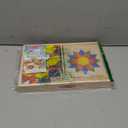 Melissa & Doug Pattern Blocks and Boards with 120 Multi-Colored Wooden Shape Tiles, 5 Double-Sided Puzzle Boards, Tangram Puzzles, Montessori Toys for Girls & Boys