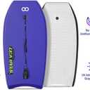 WOOWAVE Bodyboard 33-inch/37-inch/42-inch Premium IXPE Body Board with Coiled Wrist Leash, Super Lightweight EPS Core and HDPE Slick Bottom, Perfect Surfing for Kids Teens and Adults