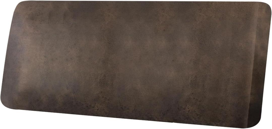 Leather Look Couch Cushion Covers Sofa Seat Slipcovers Sets Couches Furniture Protector for Sectional Armchair Loveseat Pets Kids Stretch Spandex Fabric (1 Cushion Sofa, Brown)
