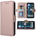 Phone Case for Google Pixel 4 Folio Flip Wallet Case,PU Leather Credit Card Holder Slots Full Body Protection Kickstand Hard Hybrid Protective Phone Cover for Pixel4 Pixle Four Cases Men Rose Gold