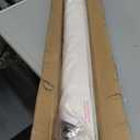 LazBlinds No Drill TDBU Roman Shades, Blackout - White, 36" W x 48" H