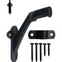 Commercial Handrail Bracket Wall Mounted Oil Rubbed Bronze Black, 3 Pack | HOWTOOL