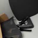 Ergonomic Office Chair, Computer Desk Chair with Adjustable Lumbar Support, Breathable Mesh Office Chair with Flip-up Armrests, Rocking Function, Comfy Home Office Desk Chair, Black