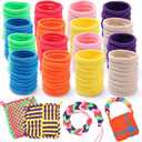 DDAI Weaving Loom Refill Loops Kit  Loom Refill Loops for Weaving Potholder Loom Kit - Arts and Crafts for Kids Ages 6 7 8-12 13 Girls Boys Adults - Crafts Supplies 224 PCS in 8 Bright Colors