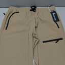 Tallemon Womens Hiking Pants - 30 Inseam Lightweight Quick Dry Cargo Joggers Outdoor Travel Athletic UPF50+ 4 Pockets 30" Khaki Large