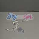 Nordstylee Led "Boy or Girl" Neon Signs Gender Reveal Party Decorations Neon Letters Signs Pregnancy Announcement Party Supplies Baby Shower Yard Signs(blue-pink)