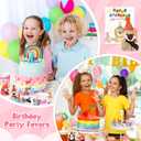 Hollowfly 12 Sets Birthday Mini Plush Bulk with Cards, Birthday Classroom Gifts for Students Mini Plushies Stuffed Animals for Students Classroom Reward Party Favors Decorations Return Gifts Present
