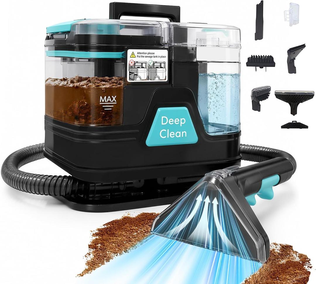 Portable Carpet Cleaner Machine,18Kpa,Handheld,Mini,Spot Extractor for Pet