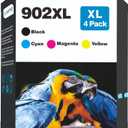 902XL Ink Cartridges Replacement for HP Ink 902 HP 902XL Ink Cartridges for HP Printers OfficeJet Pro 6978 6968 6970 6975 6950 6962 6958 (902 XL 4 Pack)
