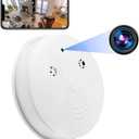 Security Camera Smoke the Detector Camera 1080P WiFi Indoor Camera Hidden Camera with Night Vision and Motion Detection Real-Time Spy Camera for Home Office Safety