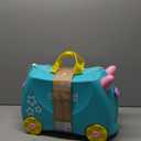 Trunki Ride-On Kids Suitcase | Tow-Along Toddler Luggage | Carry-On Cute Bag with Wheels | Kids Luggage and Airplane Travel Essentials: Una Unicorn Turquoise