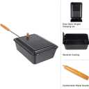 Campfire Popcorn Popper - Old Fashioned Popcorn Maker with Nonstick Finish and Extended Handle - Camping Gear and Campfire Cooking Equipment by Great Northern Popcorn (Black)
