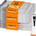 Vacuum Seal Bags for Clothing Travel with Rechargeable Cordless Pump, 12 Pack Compression Space Saver Bags for Packing, Luggage and Seasonal Storage