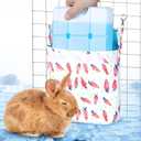 Hamiledyi Rabbit Cooling Pouch with Ice Pack - No Condensation Pad for Bunny Cage Accessories, Washable Cooling Mat for Small Animals (Ferret, Guinea Pig, Chinchilla)