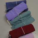 5pcs POKARLA Womens Cotton Underwear High Waist Full Coverage Briefs Soft Breathable Postpartum Panties Stretch Underpants (Medium, Multicolored,  5pack)