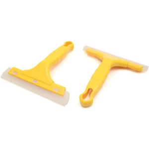 XYWHPGV 2 Pcs Yellow Rubber Blade Plastic Handle Car Glass Windshield Squeegee Scraper(5e41a c3587 74a7d 8361c 42c28 bec2a