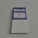 80lb White Linen Textured 4" x 9" Business Note Cards - 100 Blank Cards for Menu Cards, Program Cards, Rack Cards