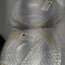 100PCS Clear Gold Plastic Bowls - 12 oz Clear Disposable Salad Bowls - Heavy Duty Disposable Soup Bowl - Fancy Plastic Ice Cream Bowl for Weddings, Parties, Dinners, Picnics,