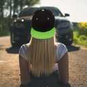 Classic Button up Hip-Hop Baseball Cap, Adjustable Color Blocked Unisex Flat Cornered Cap