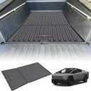 Truck Bed Mat Compatible with Cybertruck 2025 2024 Bed Mat TPE Heavy Duty Cargo Liner All Weather Protection Bed Liner Cargo Liner Accessories