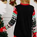 LANPULUX Christmas Sweater for Women Crewneck Adorable Ugly Christmas Sweater Family Matching Outfits Loose Pullover Knitwear (M)