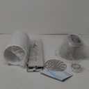 Portable AC Window Vent Kit, Adjustable Vertical/Horizontal Sliding Window Kit Plate for AC Unit, Seamless Portable AC Window Seal With 5.9 Inch Diameter, 59 Inch Length Exhaust Hose