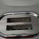 Mueller Retro Toaster 2 Slice with 7 Browning Levels and 3 Functions: Reheat, Defrost & Cancel, Stainless Steel Features, Removable Crumb Tray, Under Base Cord Storage, White
