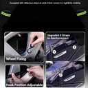 Magnetic Windshield Cover for Snow and Ice, Winter Frost Protector with Side Window & Mirror Covers,Universal Fit for Car, SUV, Truck, Van,Windproof Waterproof Frost Protection (Orange)