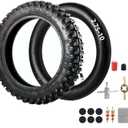 2.75-10Tire and Inner Tube Set Compatible with 10-Inch Rim Dirt Pit Bike Honda CRF50/XR50, Suzuki DRZ70/JR50, and Yamaha PW50 Off-Road Dirt Bike Tire (2.75-10")