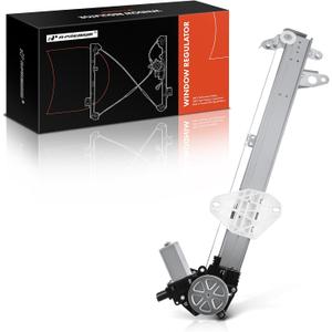 A-Premium Front Left Driver Side Power Window Regulator with 6-Pin Connector Motor Compatible with Honda Accord 2008-2012 (Sedan Only), Front Driver Side