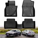 Original Floor Mats for 2019-2026 Mazda 3 All Models - Custom Fit TPE Floor Liners - All Weather Car Mats for Mazda 3 Accessories 1st & 2nd Row Heavy Duty Protection Floor Mat