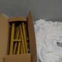 Metal Arch Backdrop Stand and Cover Set, 7.2FT White Reusable Spandex Fitted Backdrop Cover and Gold Wedding Arch Frame for Baby Shower, Birthday, Parties Decoration.