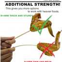 HOPELF 6" Natural Bamboo Skewers for BBQAppetiserFruitCocktailKabobChocolate FountainGrillingBarbecueKitchenCrafting and Party. =4mm, More Size Choices 8"/10"/12"/14"/16"/30"(100 PCS)