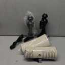 Seealle Touch Lamps for Nightstand - Bedside Lamps Set of 2, 3 Way Dimmable, USB C+A for Bedroom & End Tables, Light Oat Shade & Black Base, 9.5"D x 9.5"W x 19"H (LED Bulbs Included)