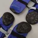 Outdoor Dog Boots Winter Dog Shoes Nonslip for Snow Rain (Blue,L, 4pcs）